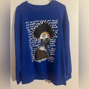 Black History Month XXL Blue Graphic Sweatshirt by Target